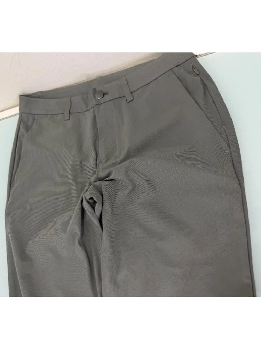 Lululemon ABC Slim Fit Pants Mens 29X31 Army Green 5 Pocket Warpstreme Trousers